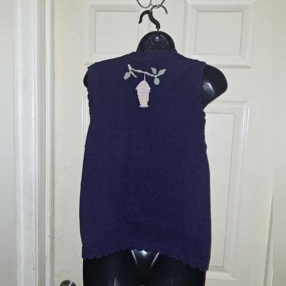 Northern reflections knitted sweater vest S/P - Picture 4 of 5